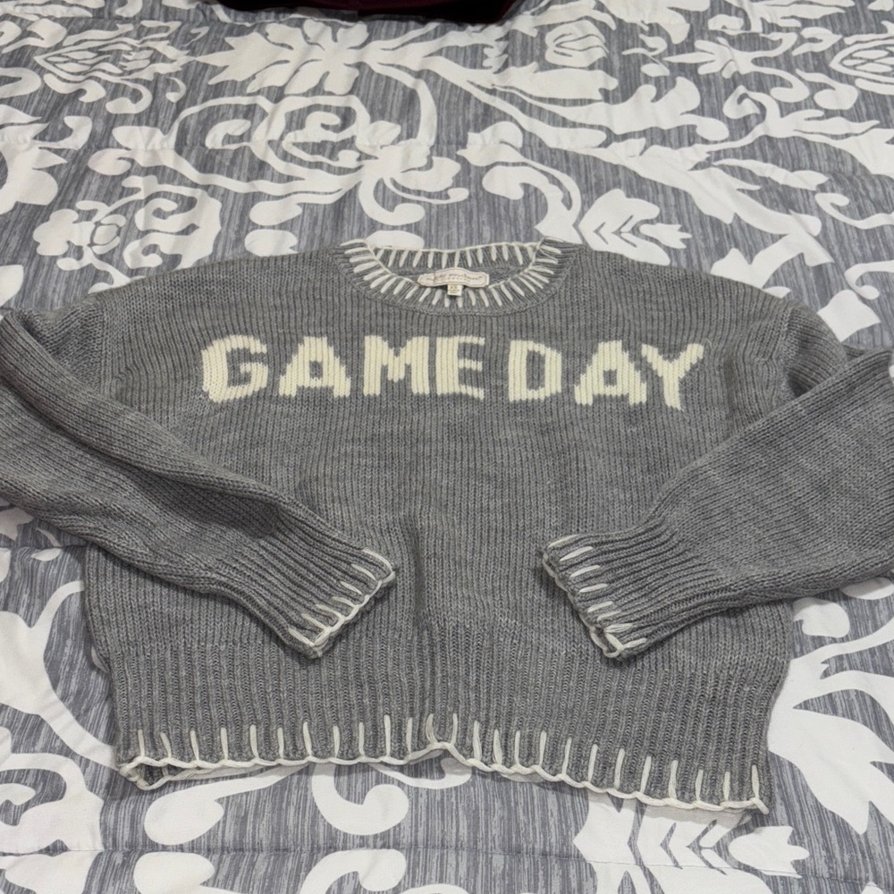Simply Southern Gray Knit Sweater